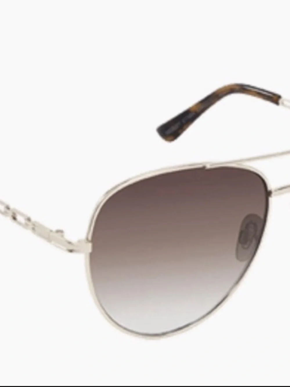Steve Madden Gold Unisex Aviator Sunglasses